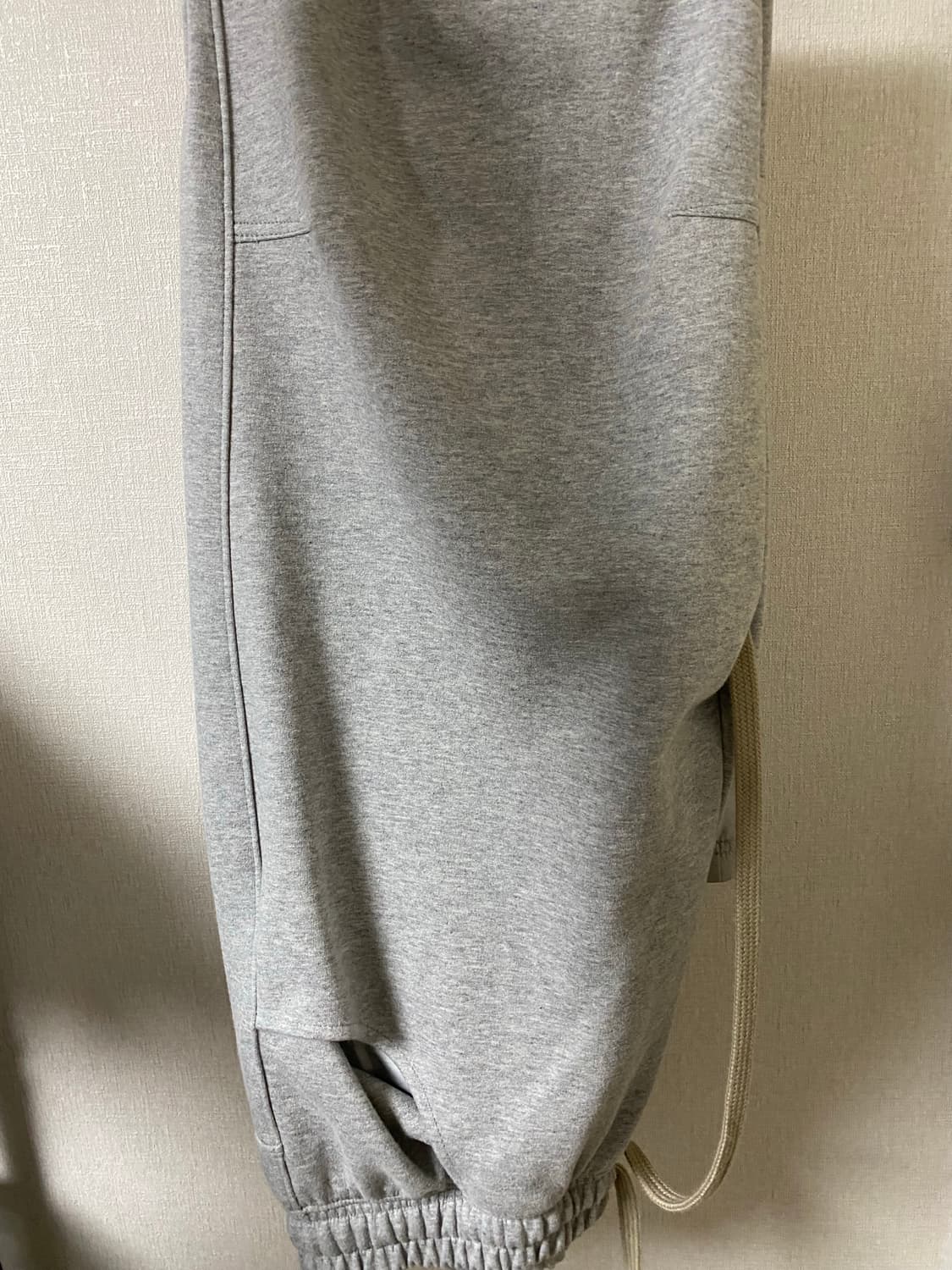 wapwokrs w092 레이어드 스웻팬츠 그레이 상품이미지2