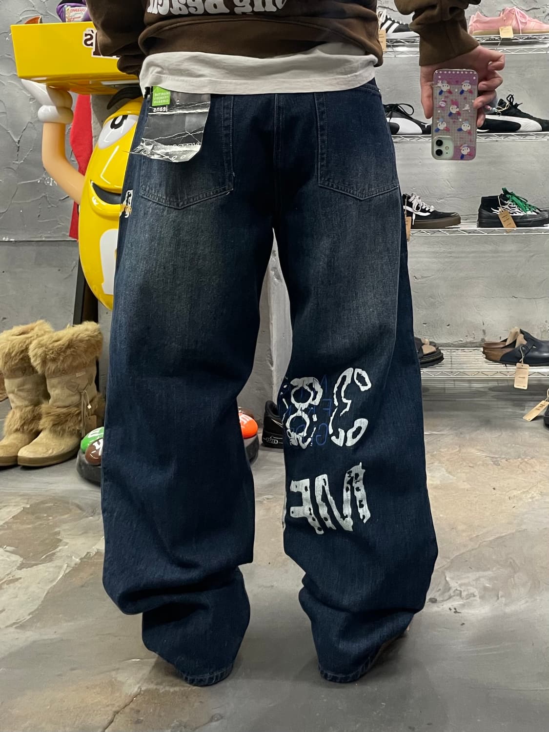 00s 마리떼 프랑소와저버 데드스탁 와이드 데님 팬츠 상품이미지9