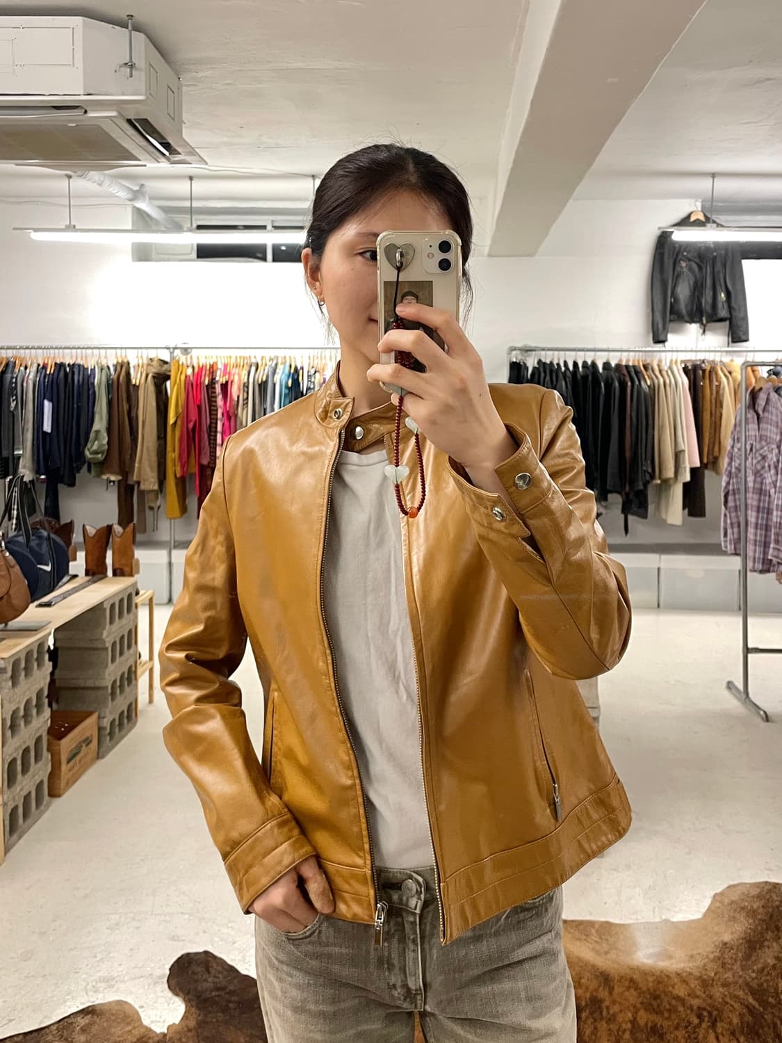 VTG leather rider jacket 레더 라이더 자켓 상품이미지9