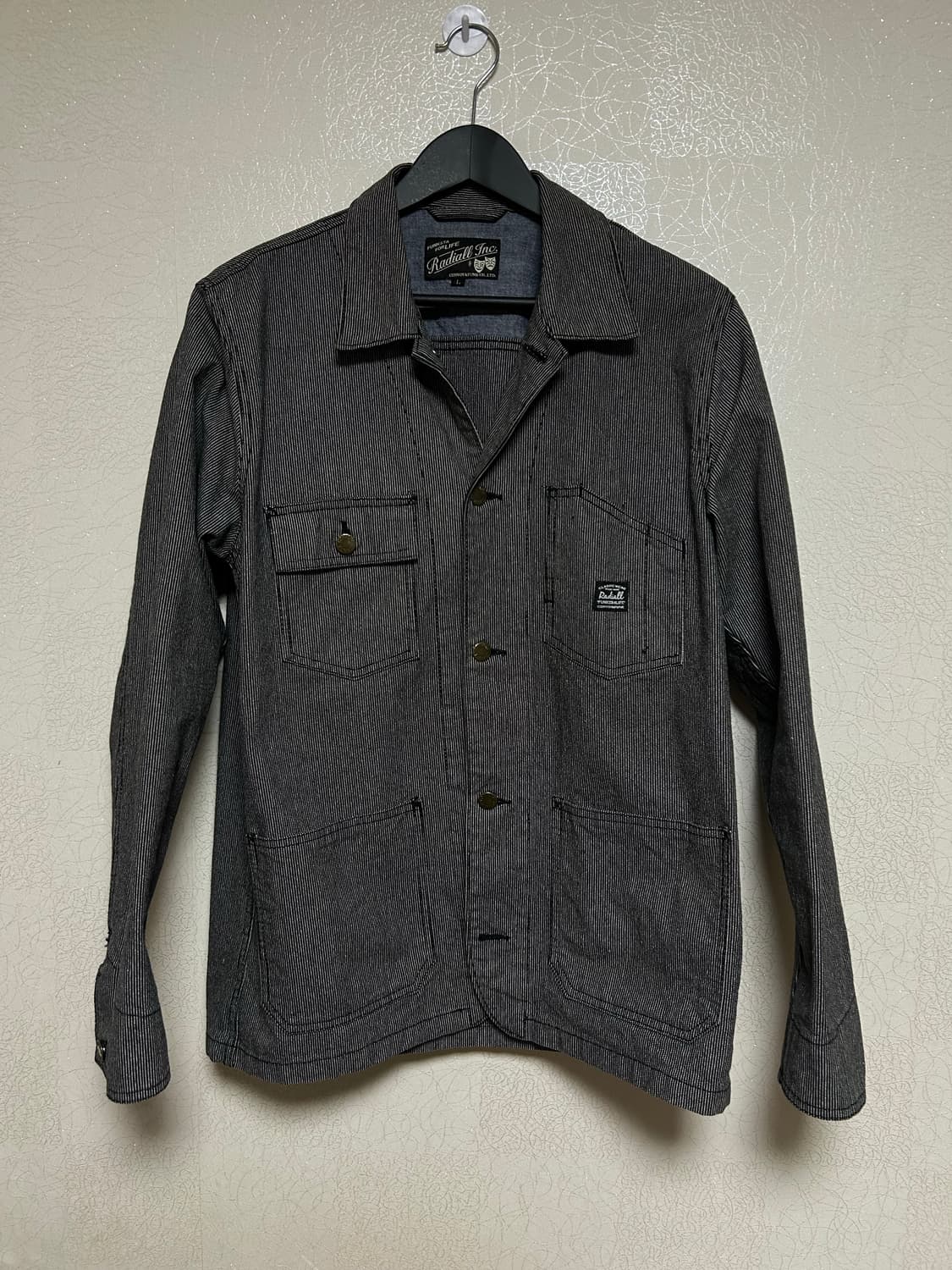 [L] 라디올(Radiall) 스트라이프 워크 자켓 상품이미지1