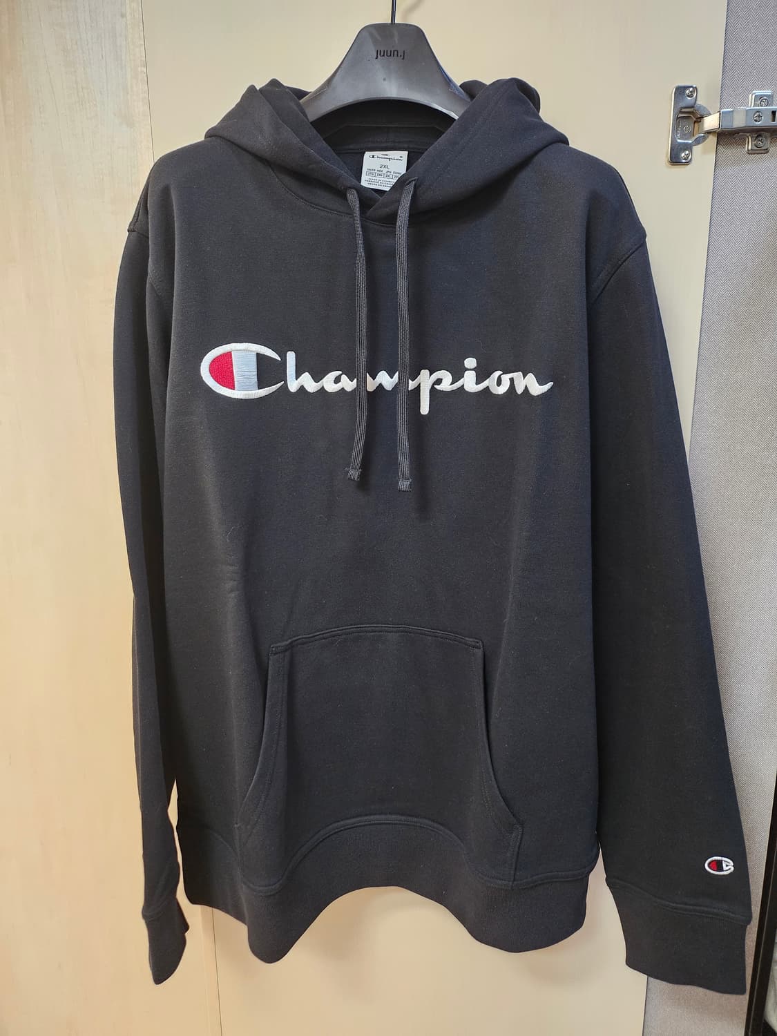 챔피온 검정 후드티 XXL 상품이미지1