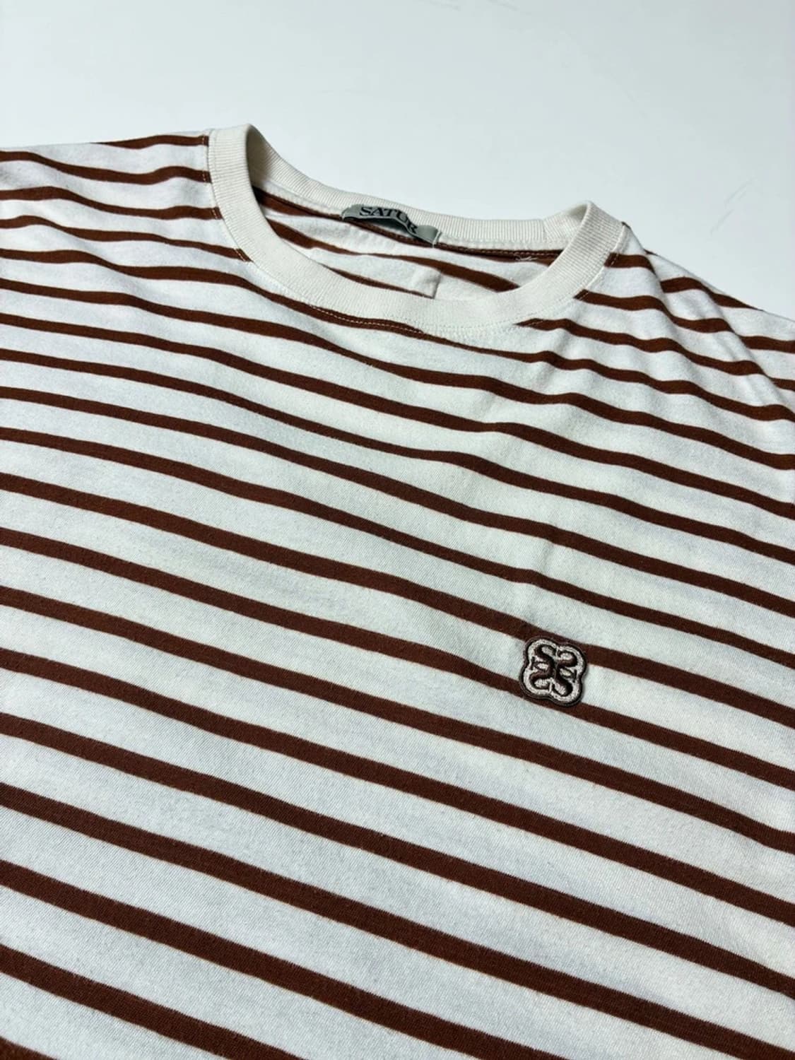 세터 SATUR 24ss 스트라이프 올데이 반팔 티셔츠 PN8594 상품이미지3