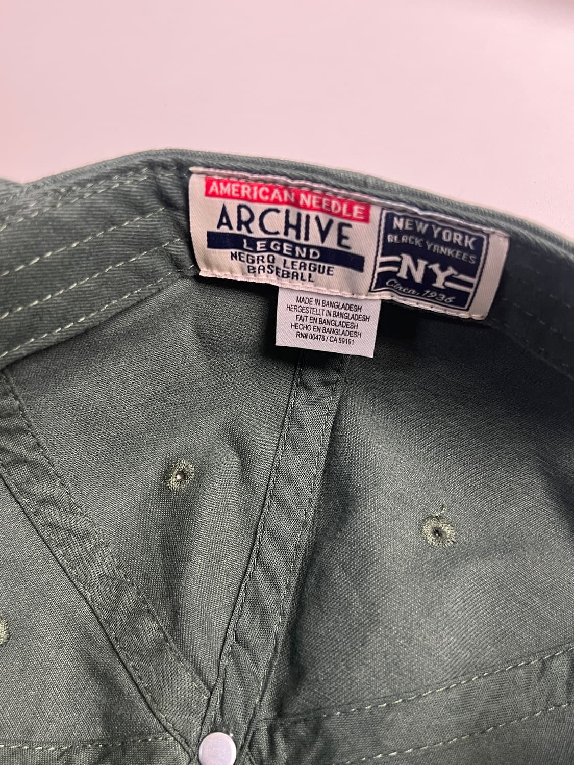 [OS] 아메리칸 니들 뉴욕 그린 볼캡 상품이미지4