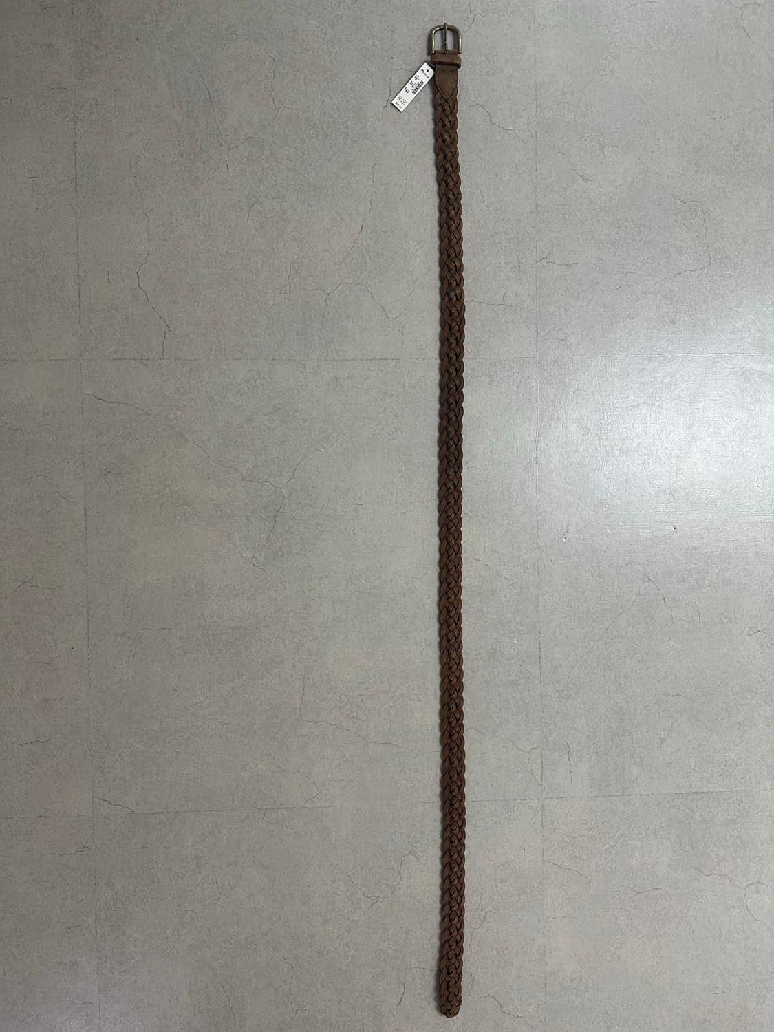 woven suede belt / aged cognac/ XL 상품이미지4