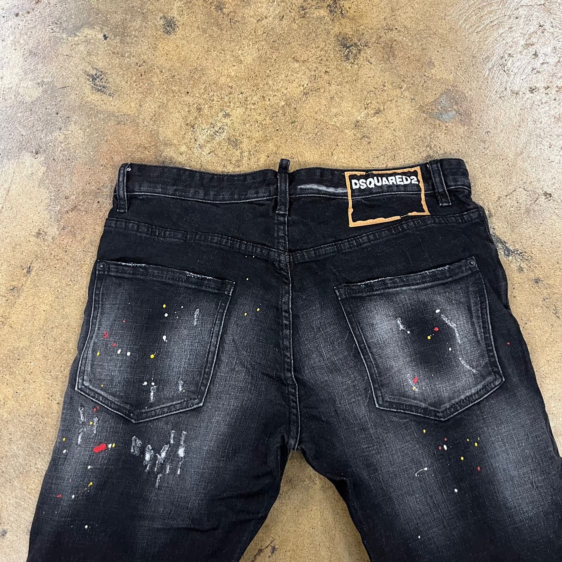 [정품/50] 디스퀘어드2 블랙 페인트 데님 b10 상품이미지4