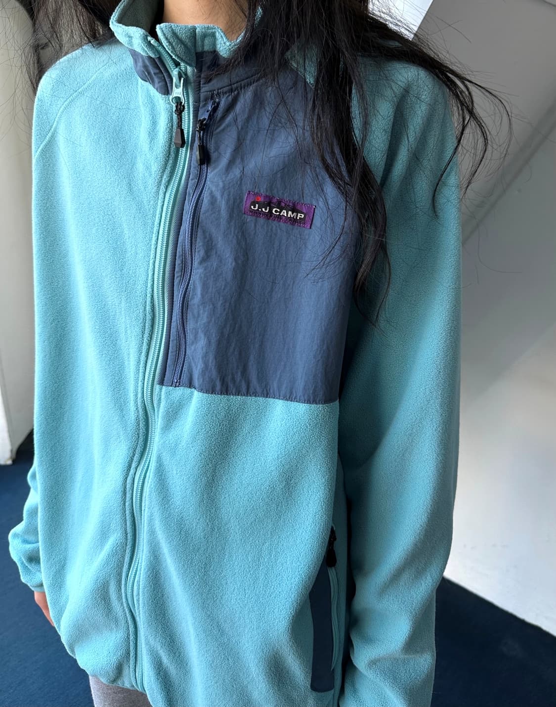 Fleece design zip blouson 상품이미지6