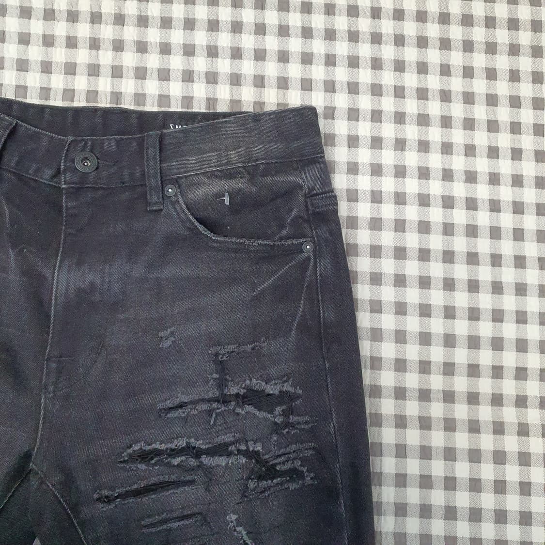 Smoke Rise 스모크라이즈 스키니핏 부츠컷 청바지 남자30 상품이미지3