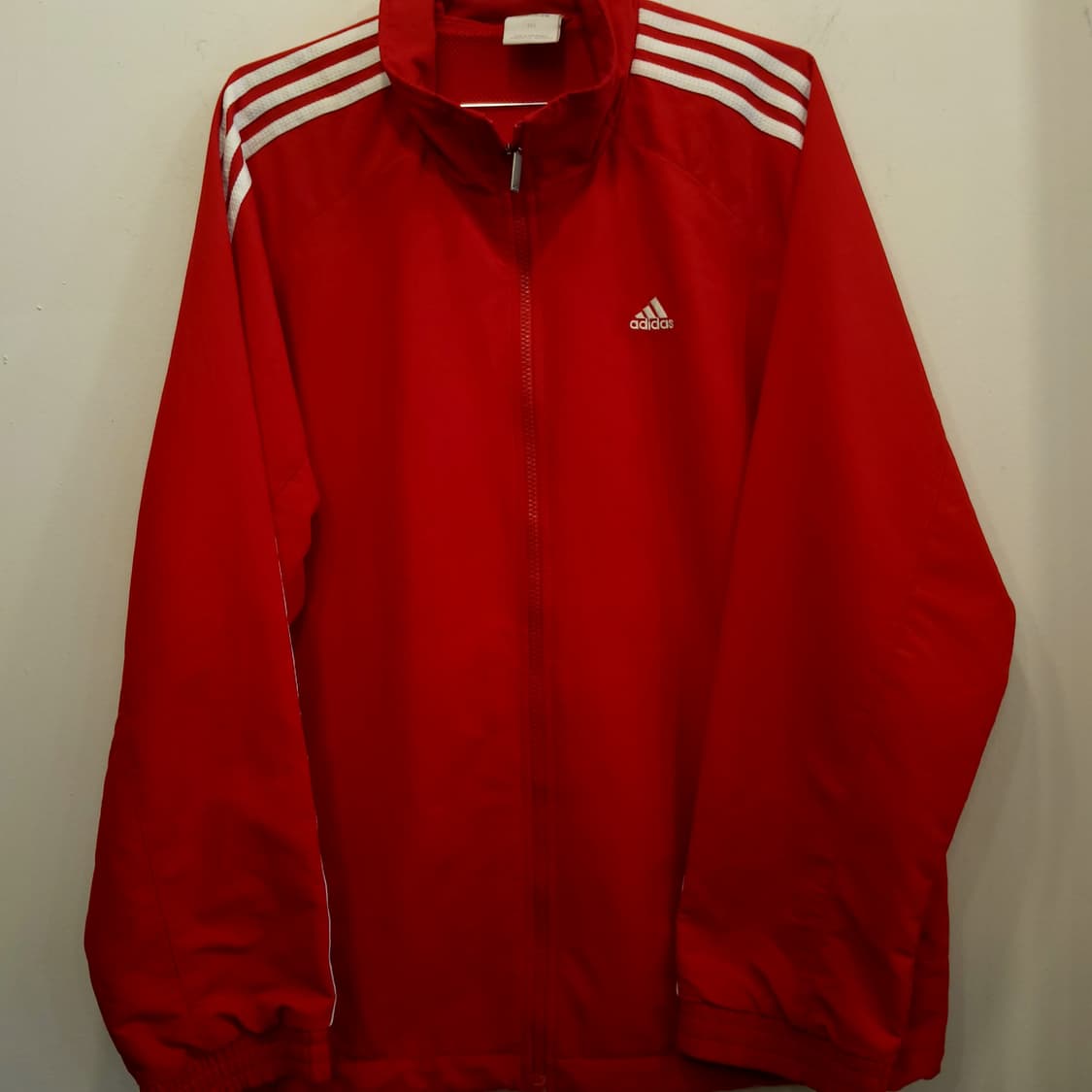 아디다스 클래식 레드 삼선 자켓 바람막이 상품이미지2