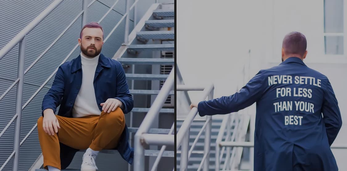 ZARA MAN 네이비 맥코트 M 상품이미지4