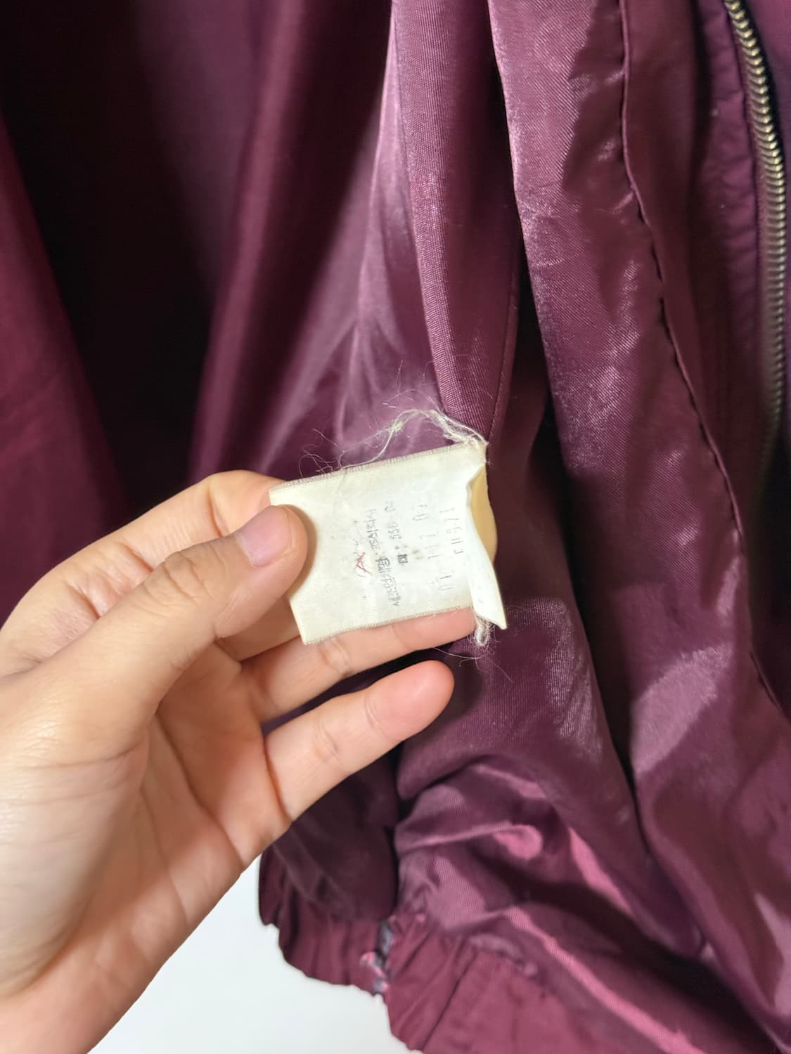 에드윈 빈티지 버건디 코튼 블루종 자켓 상품이미지6