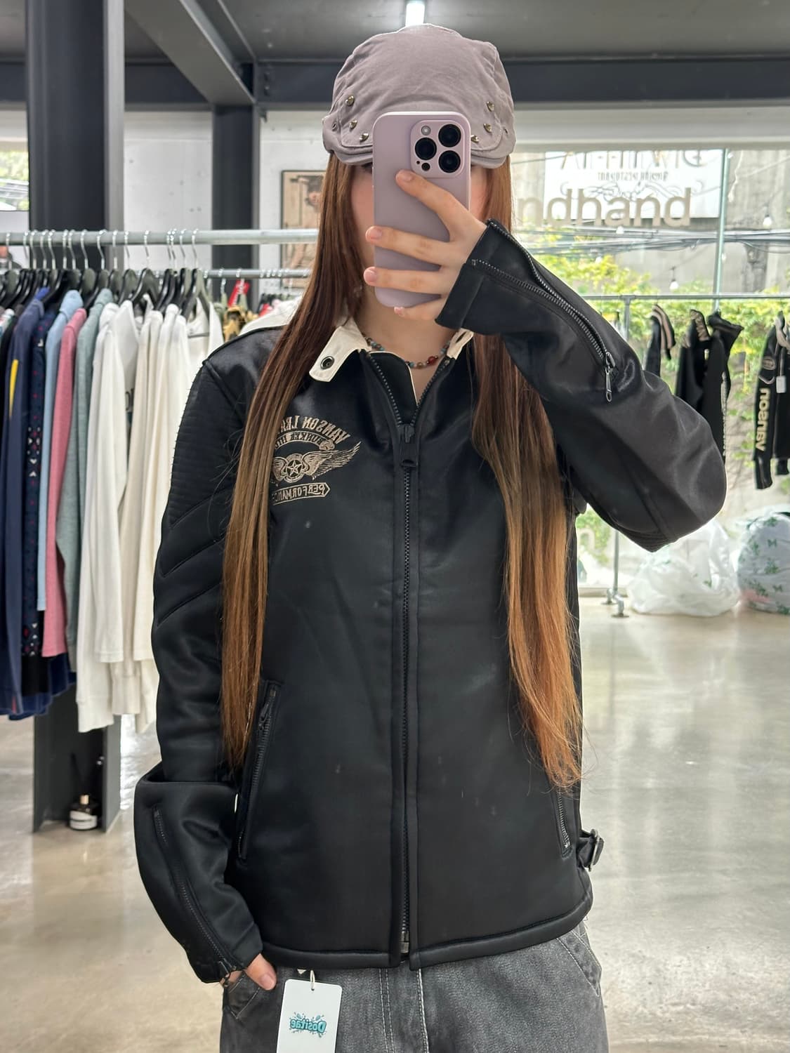 벤슨 스타윙 카모안감 넥버클 라이더 자켓 상품이미지3