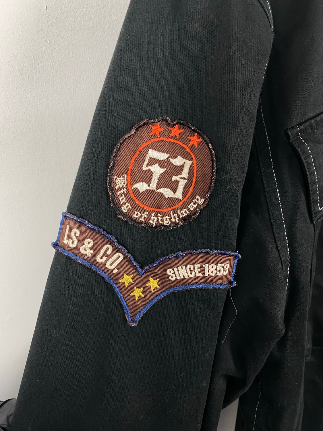 리바이스 Levis 양털 블랙 헌팅 바이커 워크자켓 XL 상품이미지3