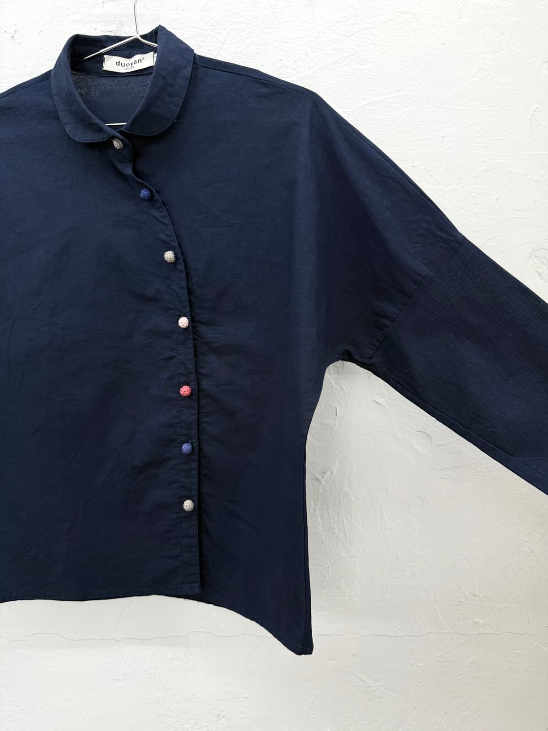 duoyan 커브 버튼 셔츠 상품이미지3