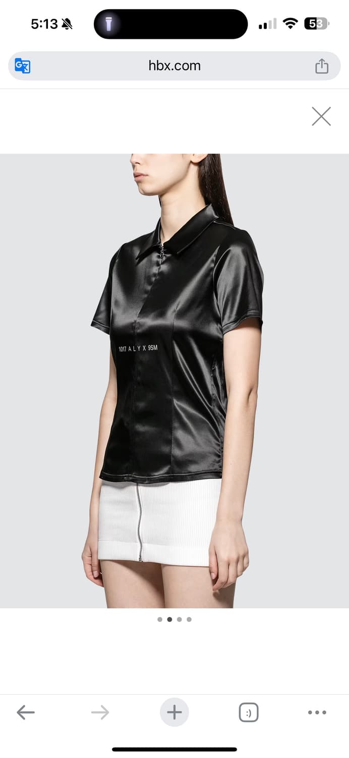 1017 ALYX 9SM Sabrina Zip Shirt - S 상품이미지2