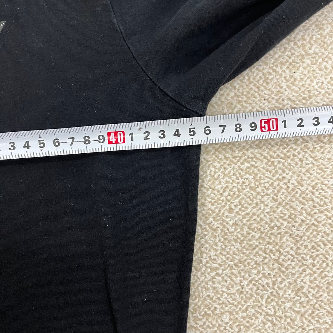 [M] 게스 미니 삼각 로고 브이넥 긴팔 티셔츠 1219M2 상품이미지6