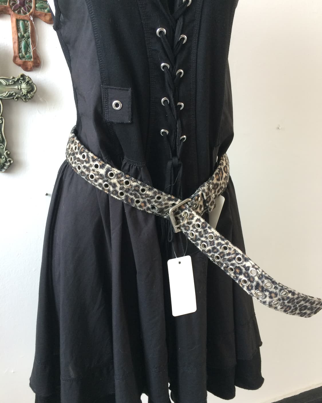leopard fake fur belt 상품이미지6
