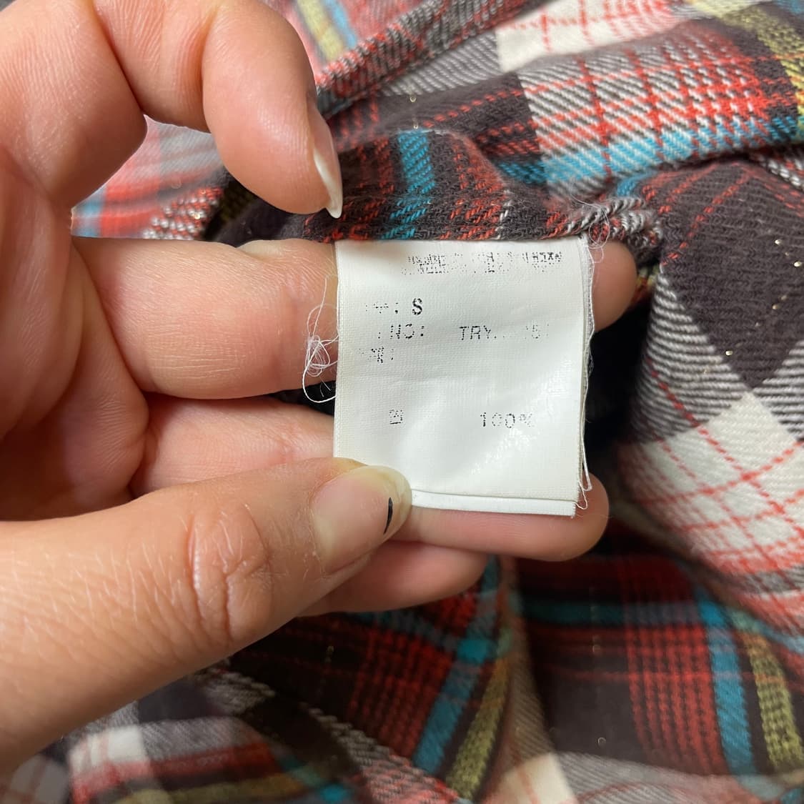 빈티지 체크 투포켓 y2k 웨스턴 긴팔 셔츠 S 상품이미지5