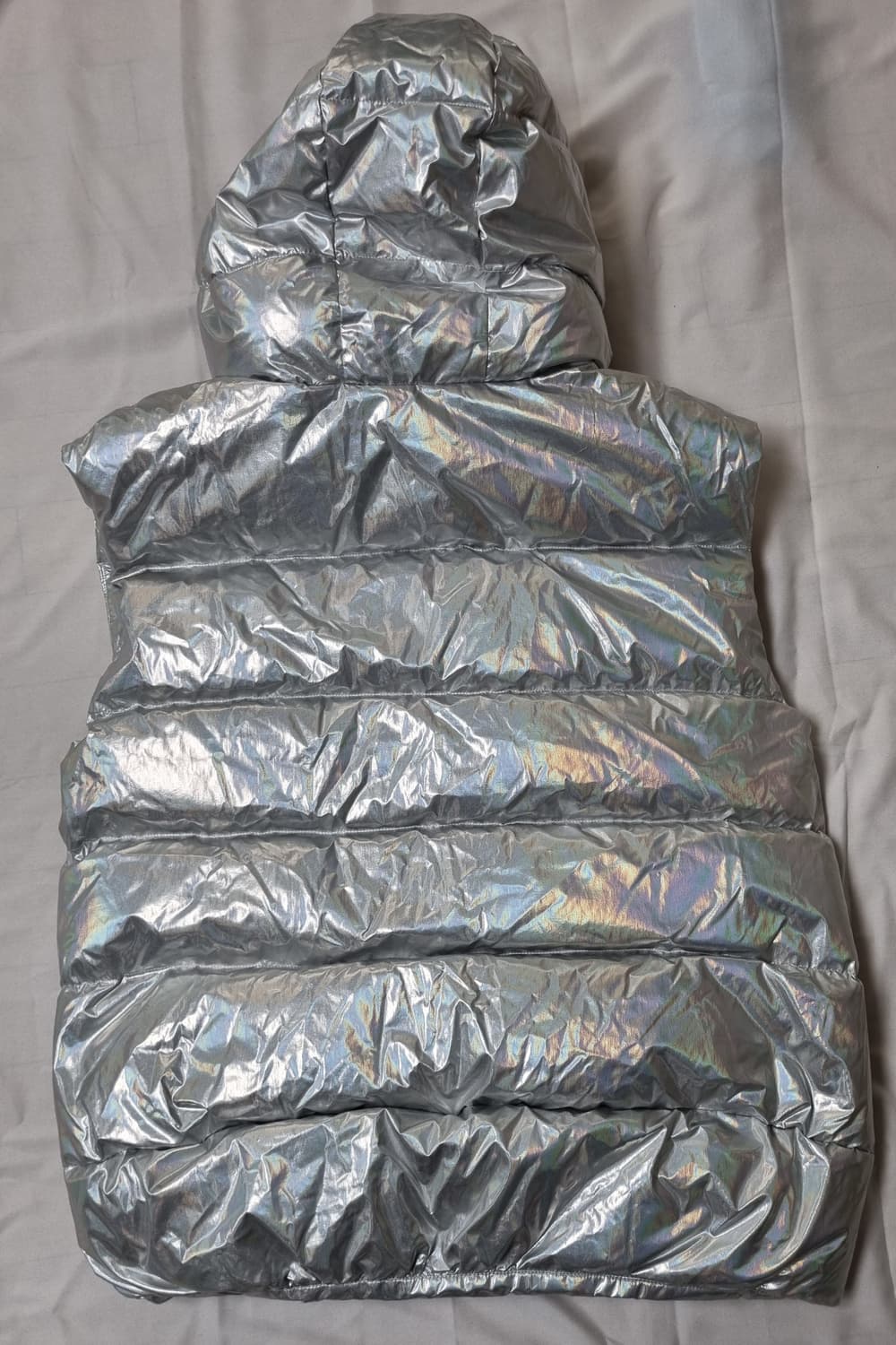 뉴발란스 루즈핏 조끼패딩 매탈실버 상품이미지2