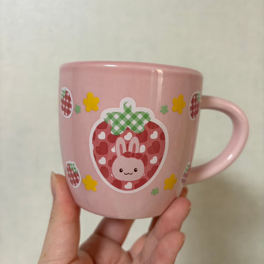 고전 빈티지 우사모모 토끼 도기컵 상품이미지2