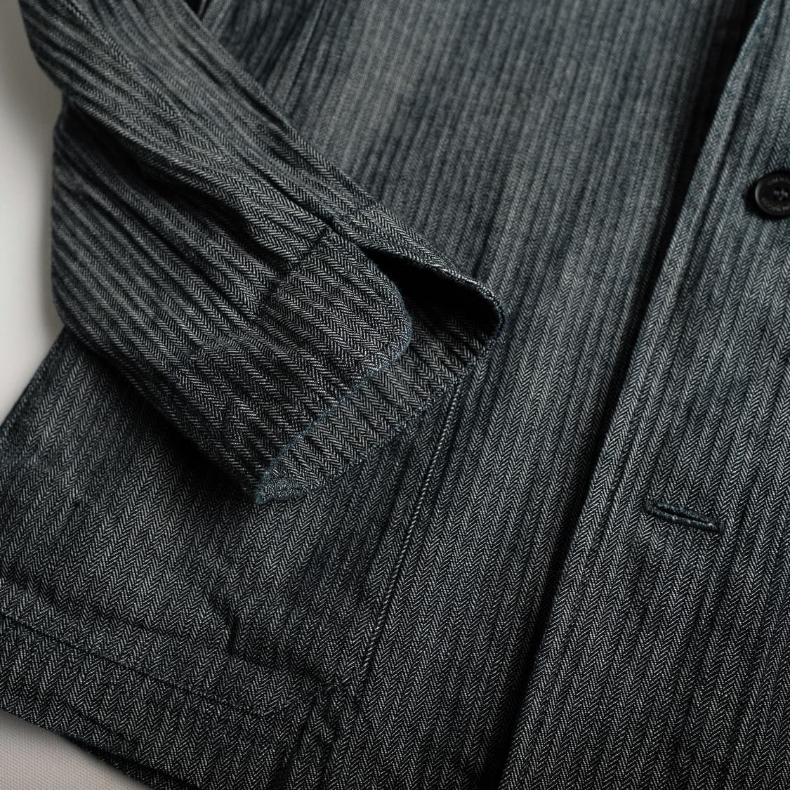 Yarmo 옴니갓 헤링본 드라이버 자켓 인디고 42(103)사이즈 상품이미지9