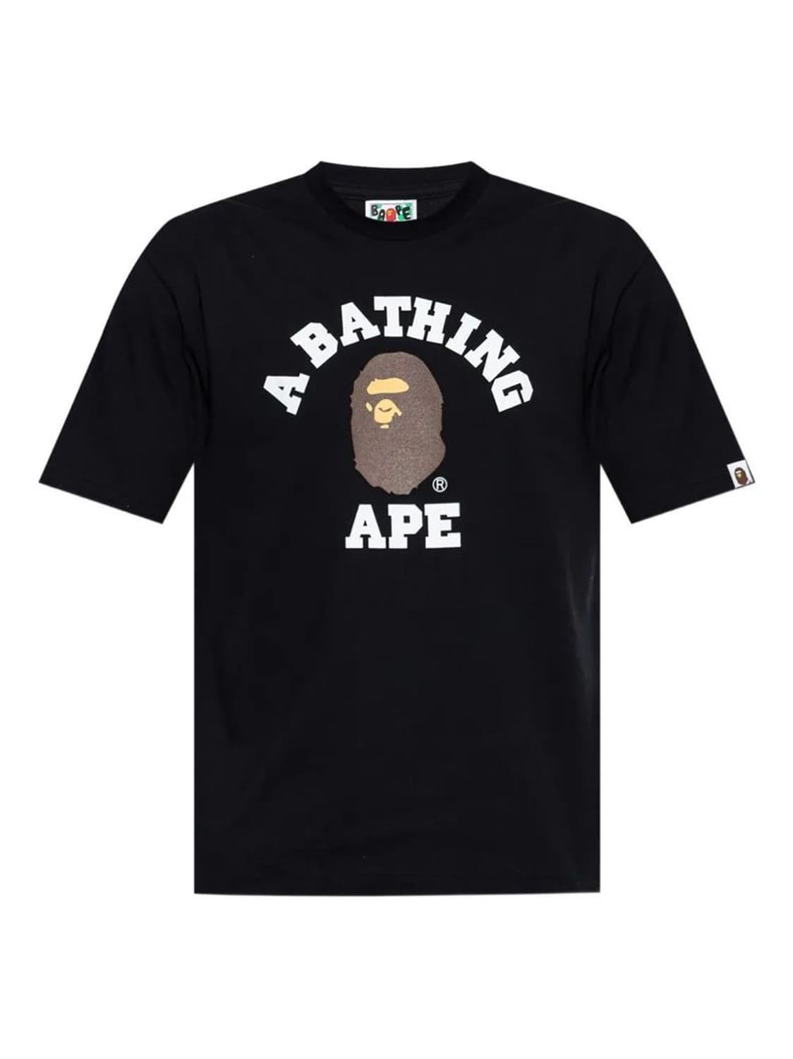 베이프 로고 프린트 티셔츠 블랙 XL 상품이미지1