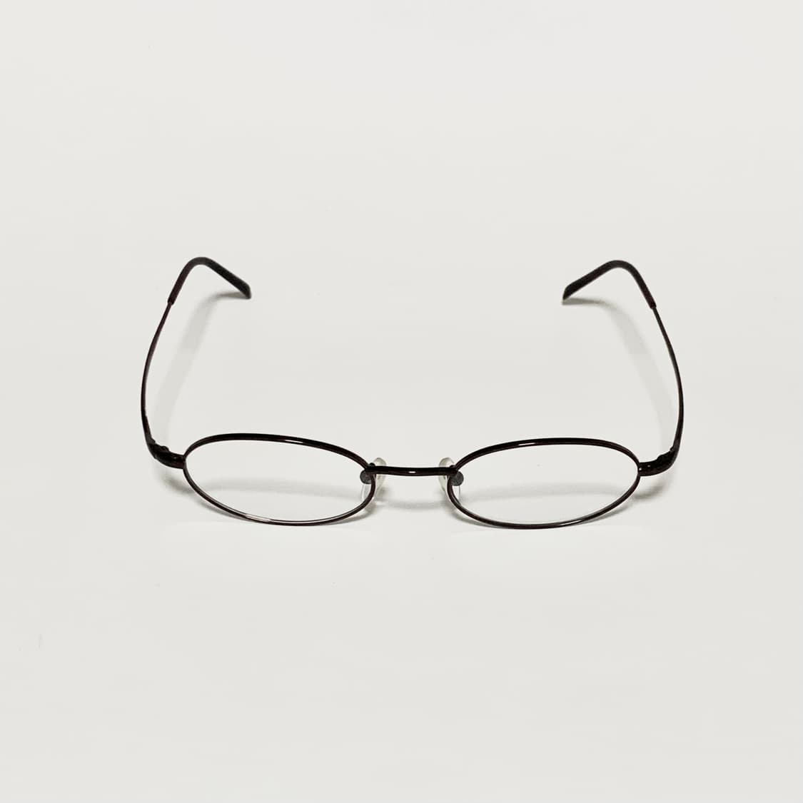 820 데드스탁 딥버건디 와인 오벌 라운드 초경량 프레임 픽키 빈티지안경 상품이미지2