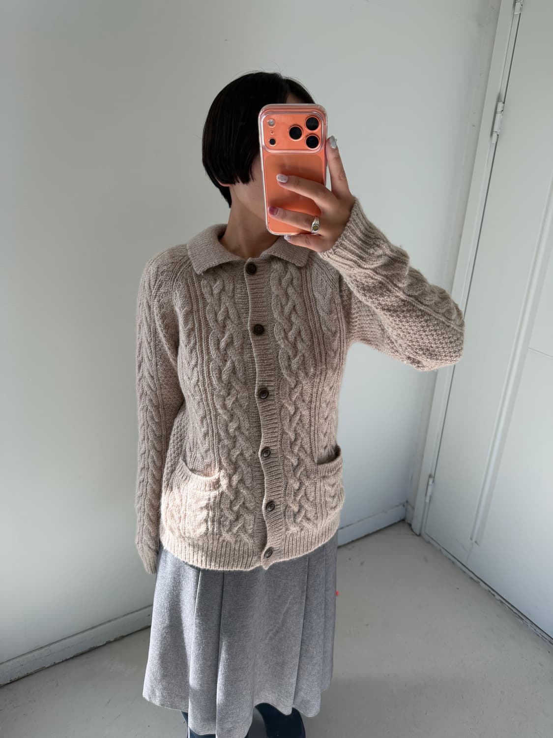 일본빈티지 울100% 가디건 상품이미지2