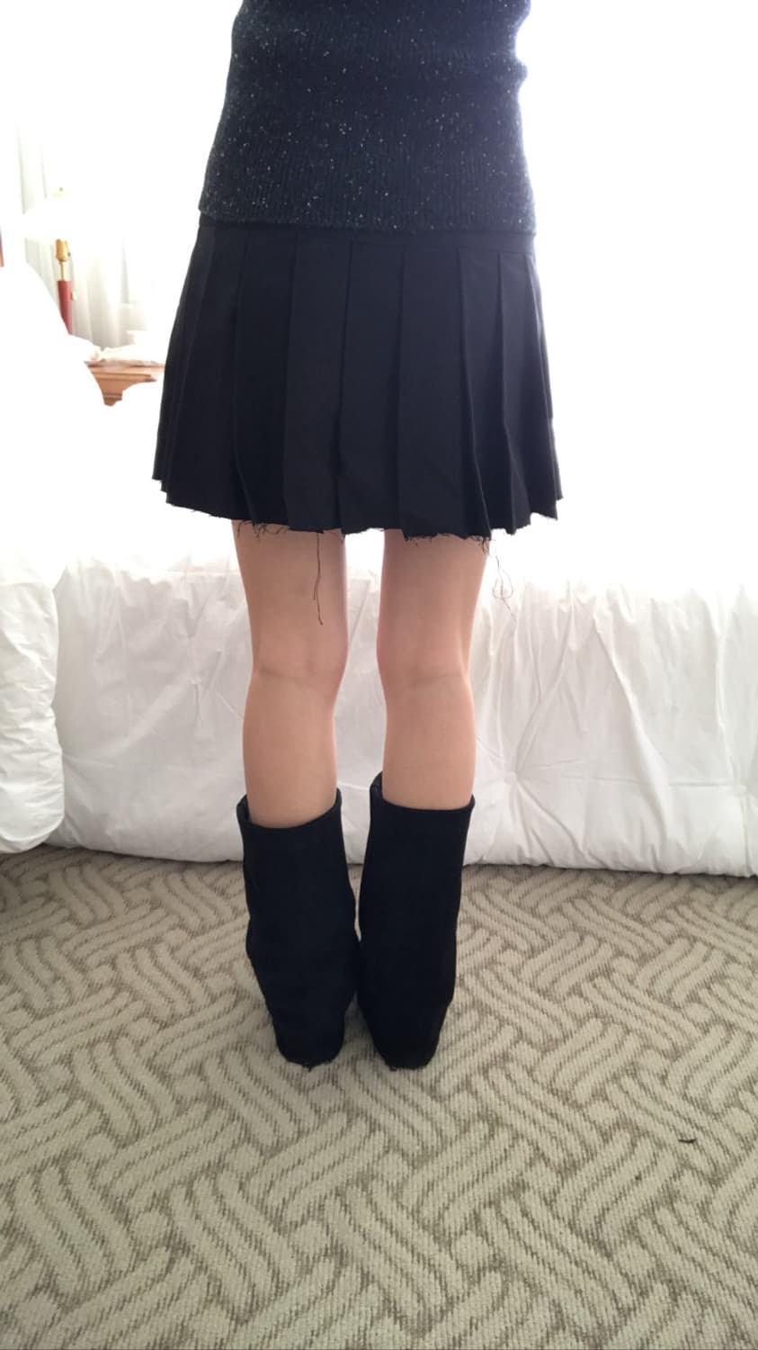 새상품) 블랙 스웨이드 매트 워머 부츠 상품이미지8