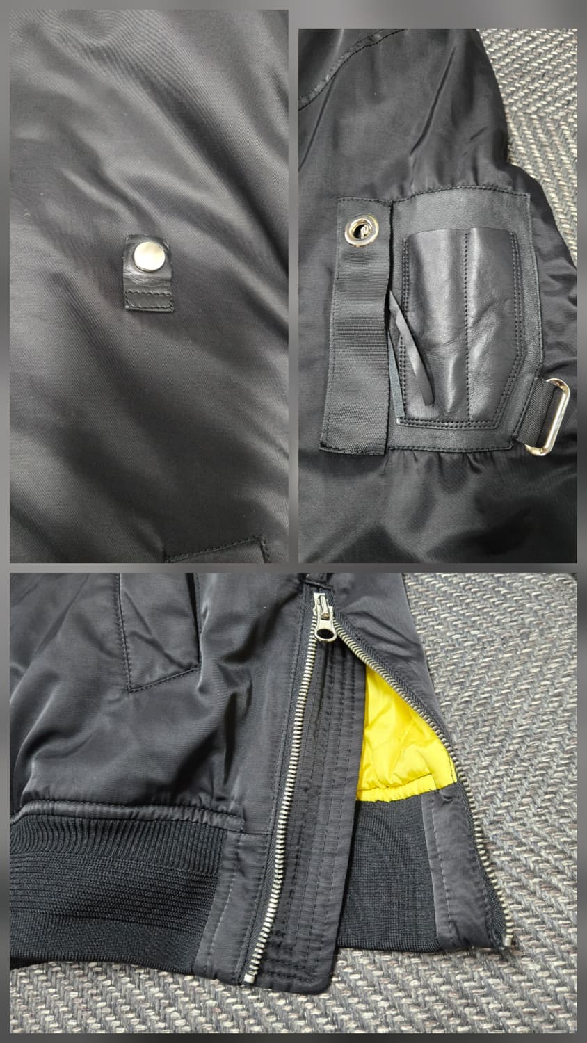 리버클래시 후드 MA-1 블루종 다운패딩 내장 후드 우븐믹스 미들 점퍼 상품이미지6