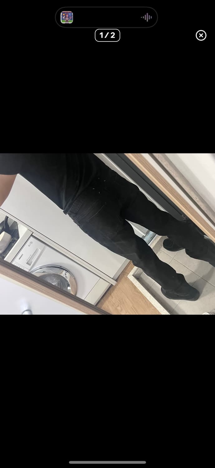 마르지엘라 블랙 데님 팬츠 상품이미지1