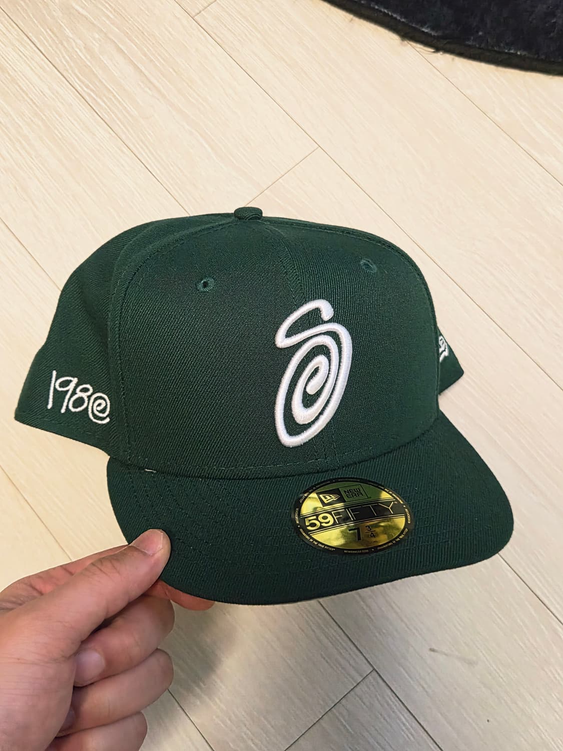 스투시 컬리 S 59피프티 뉴에라 캡 딥그린 상품이미지1