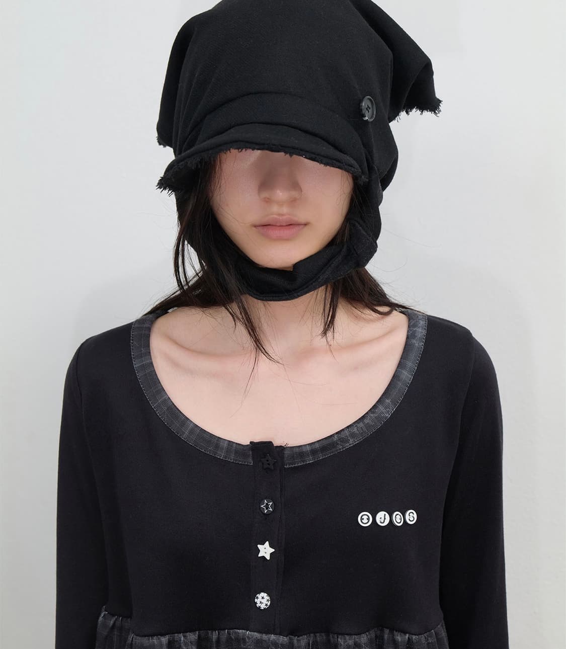 새상품) OJOS 오호스 스카프 캡 상품이미지4