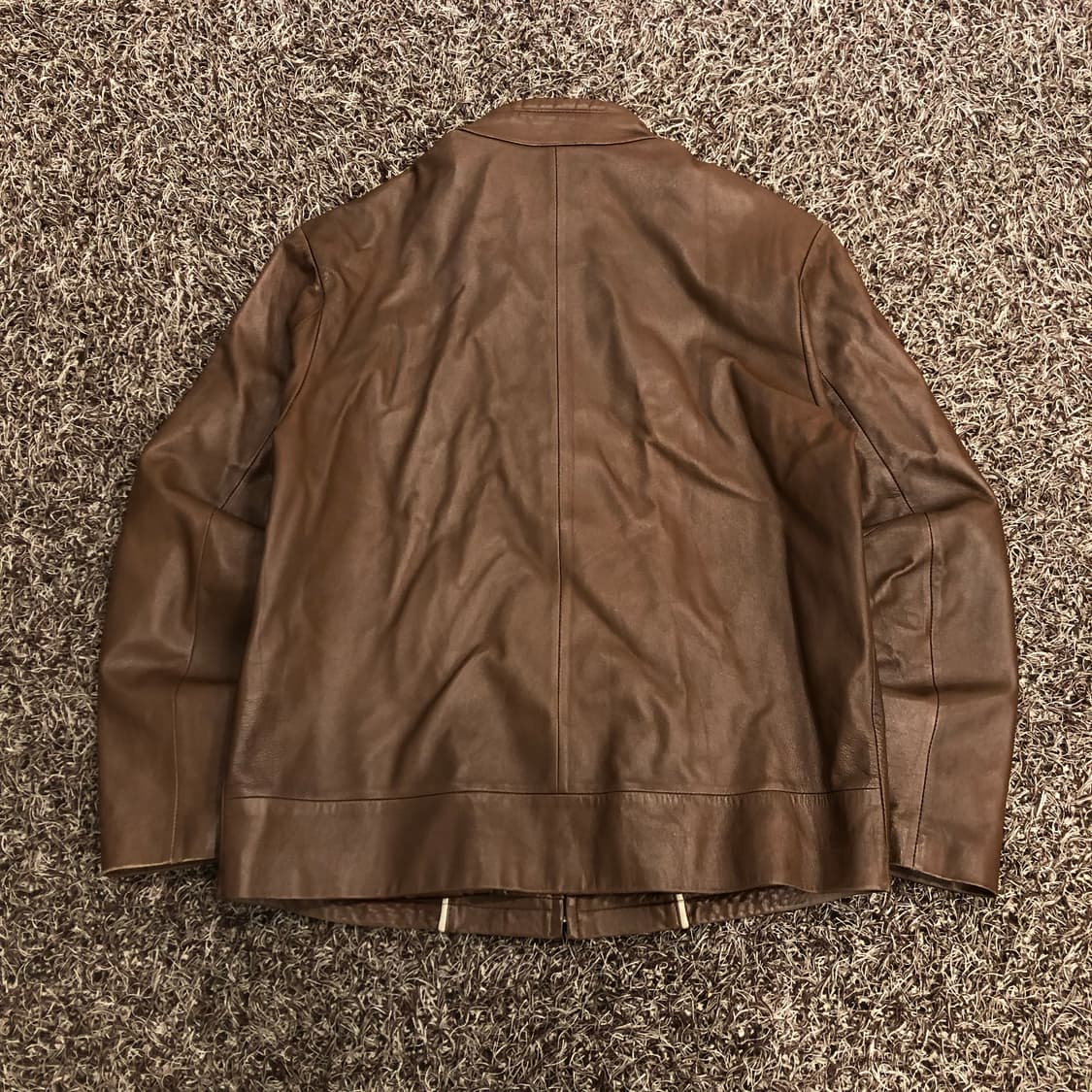 송지오 양가죽 바이커 레더 가죽 자켓 상품이미지5