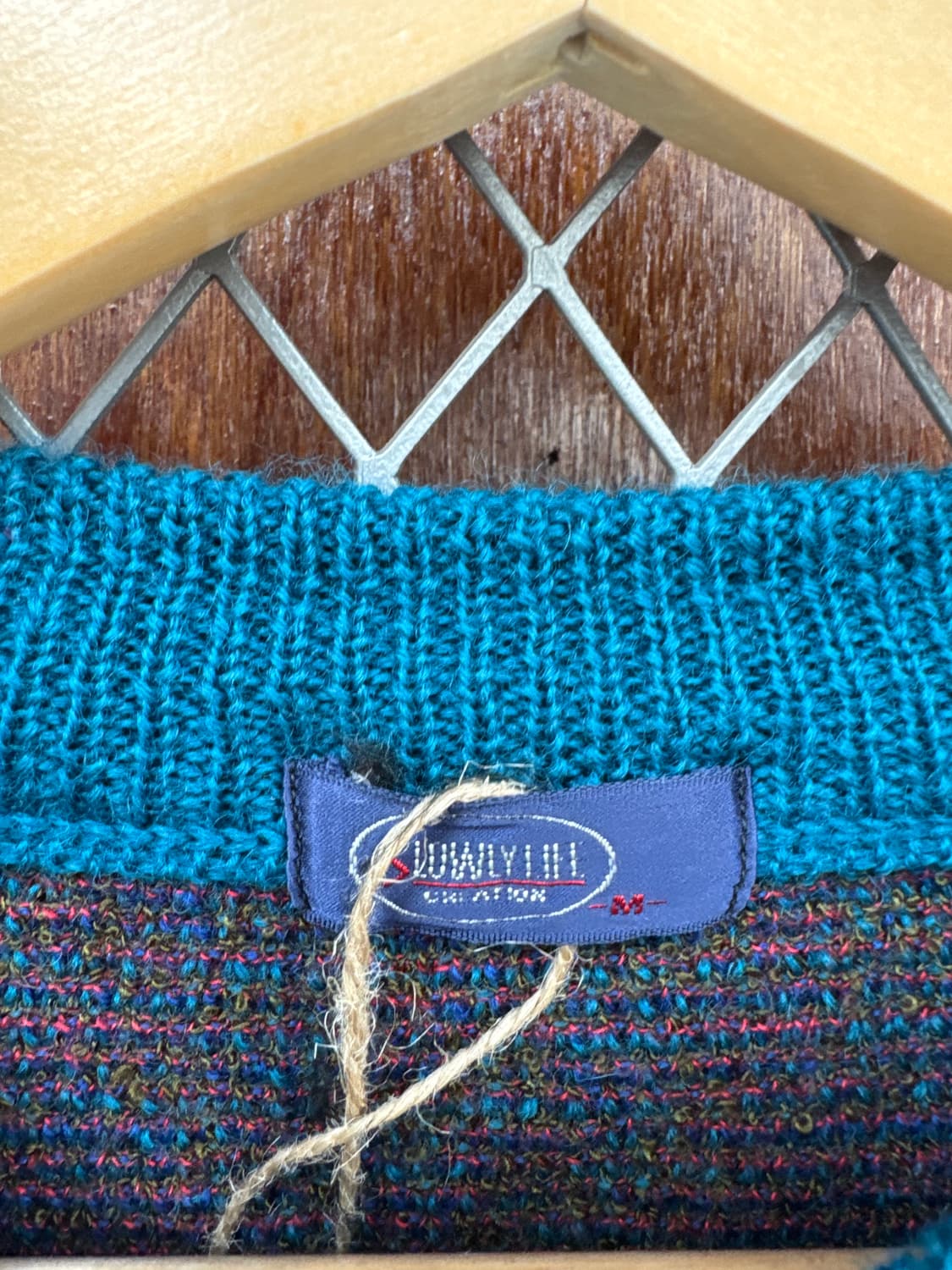 일본빈티지 JPN 패턴 울 니트 스웨타 M 상품이미지3