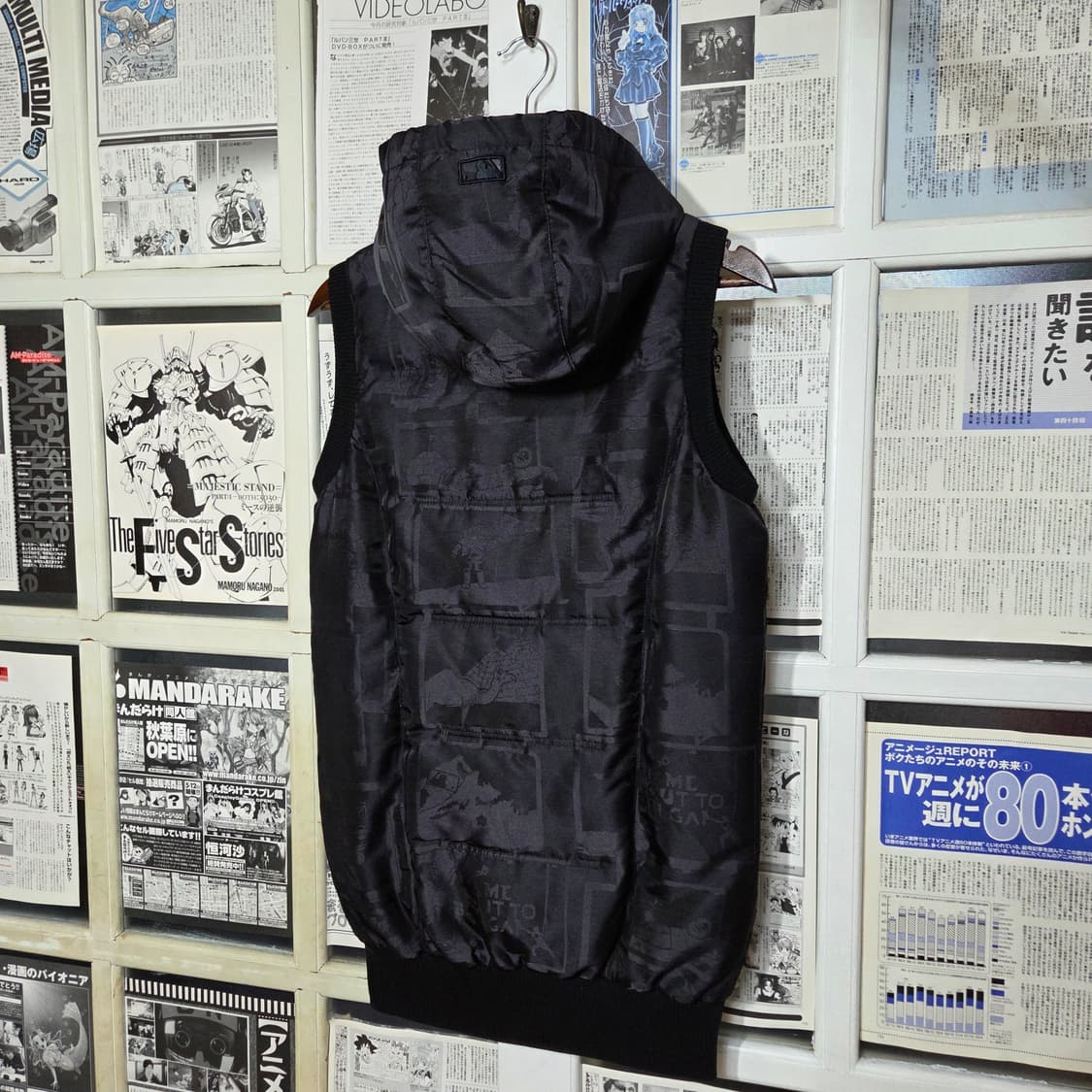 MLB 모노그램 패턴 애틀랜타 후드 패딩 조끼 상품이미지5