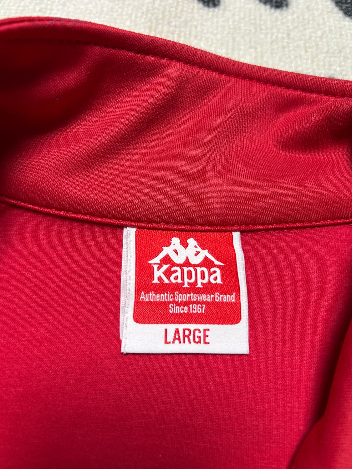 카파 레드 화이트 트랙탑 져지 상품이미지3