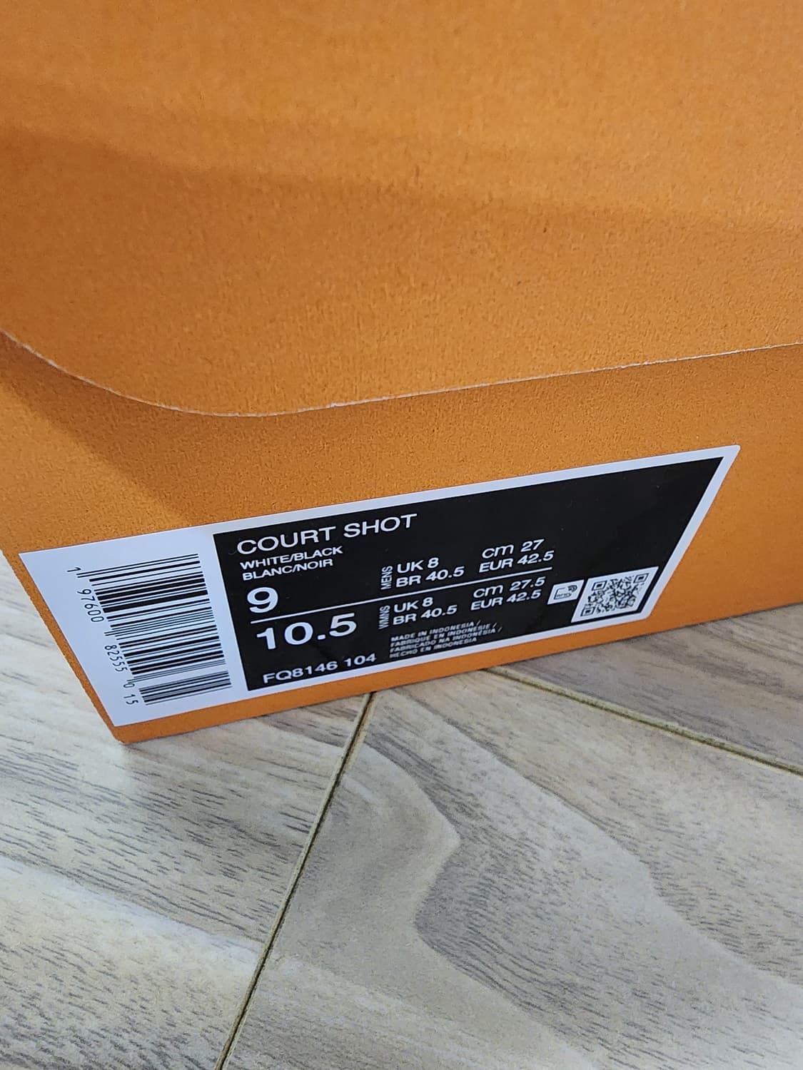 나이키코트슛운동화스니커즈270사이즈 상품이미지6