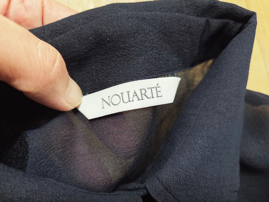 누아르테(NOUARTE) 글렌 시어 블라우스셔츠 55-66 새상품 상품이미지8