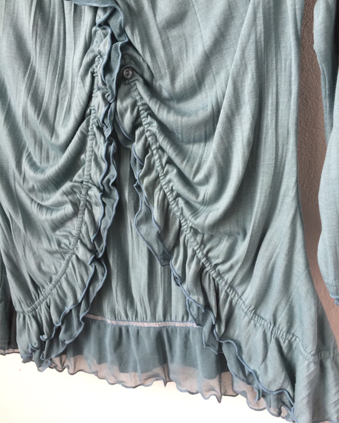 Frill shirring cardigan 상품이미지4