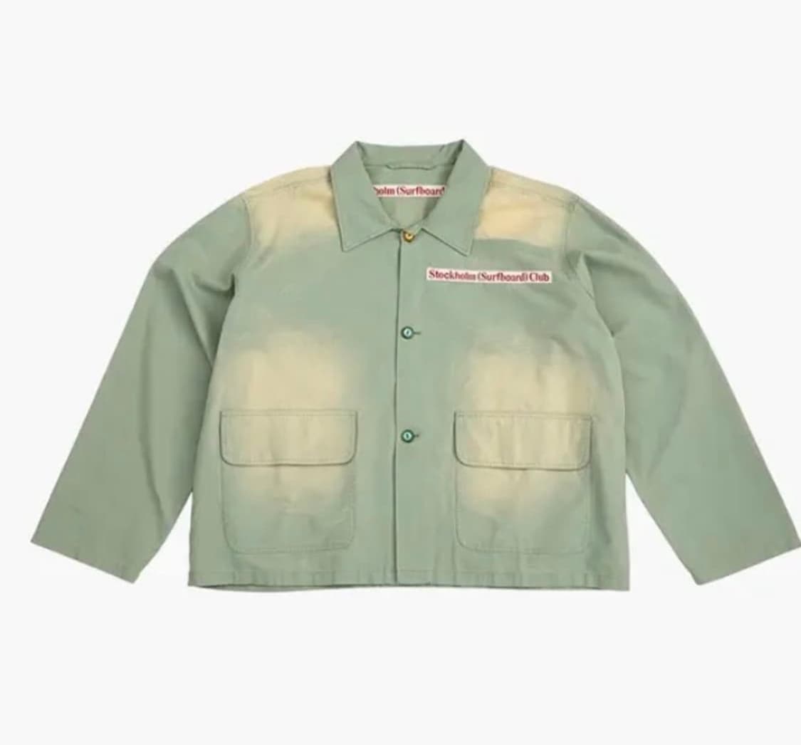 스톡홀름서프보드클럽 코치 자켓 세이지 상품이미지1