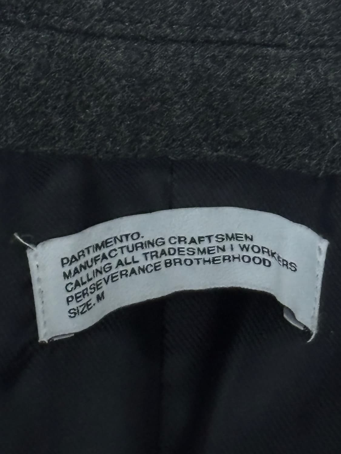 파르티멘토 코트 차콜 M 상품이미지2