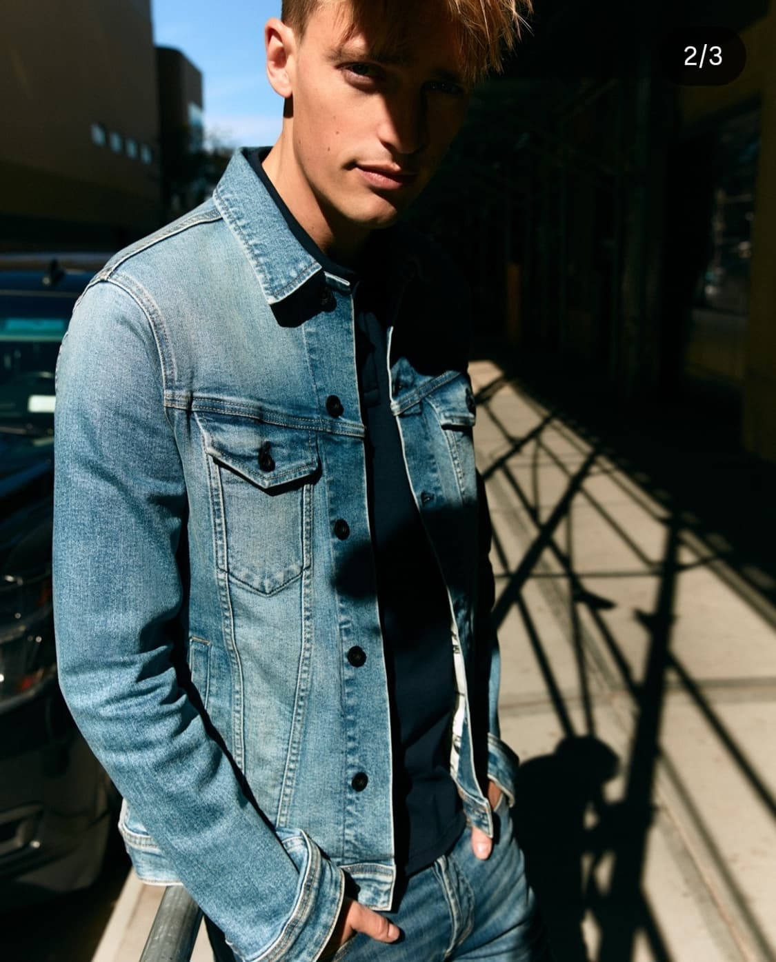 프리미엄 데님브랜드 덴함 청자켓 105사이즈 상품이미지1