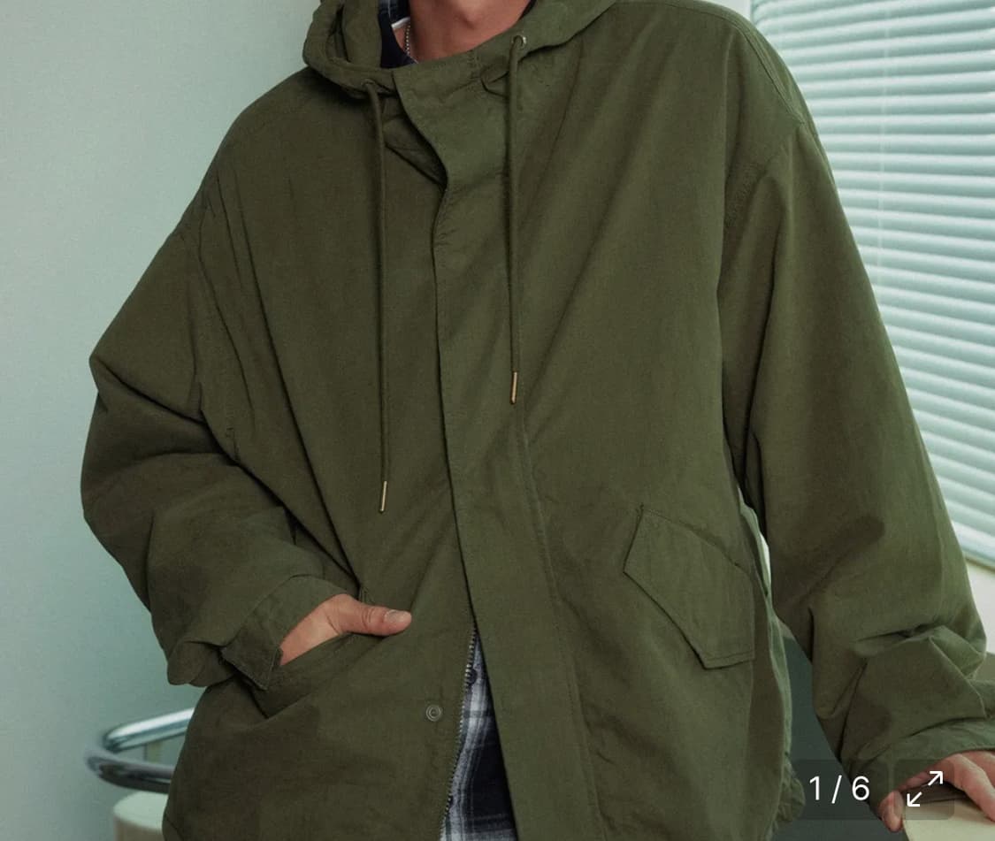 스파오 후드 야상 재킷 상품이미지1