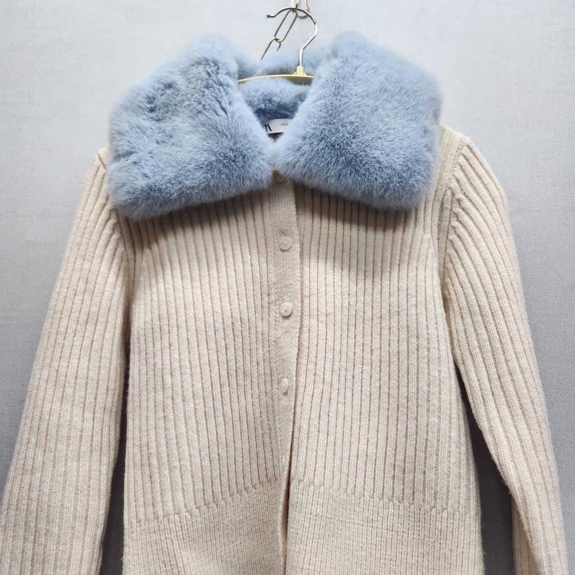 자라ZARA 퍼카라 골지 니트 크롭가디건 S(S) 상품이미지2