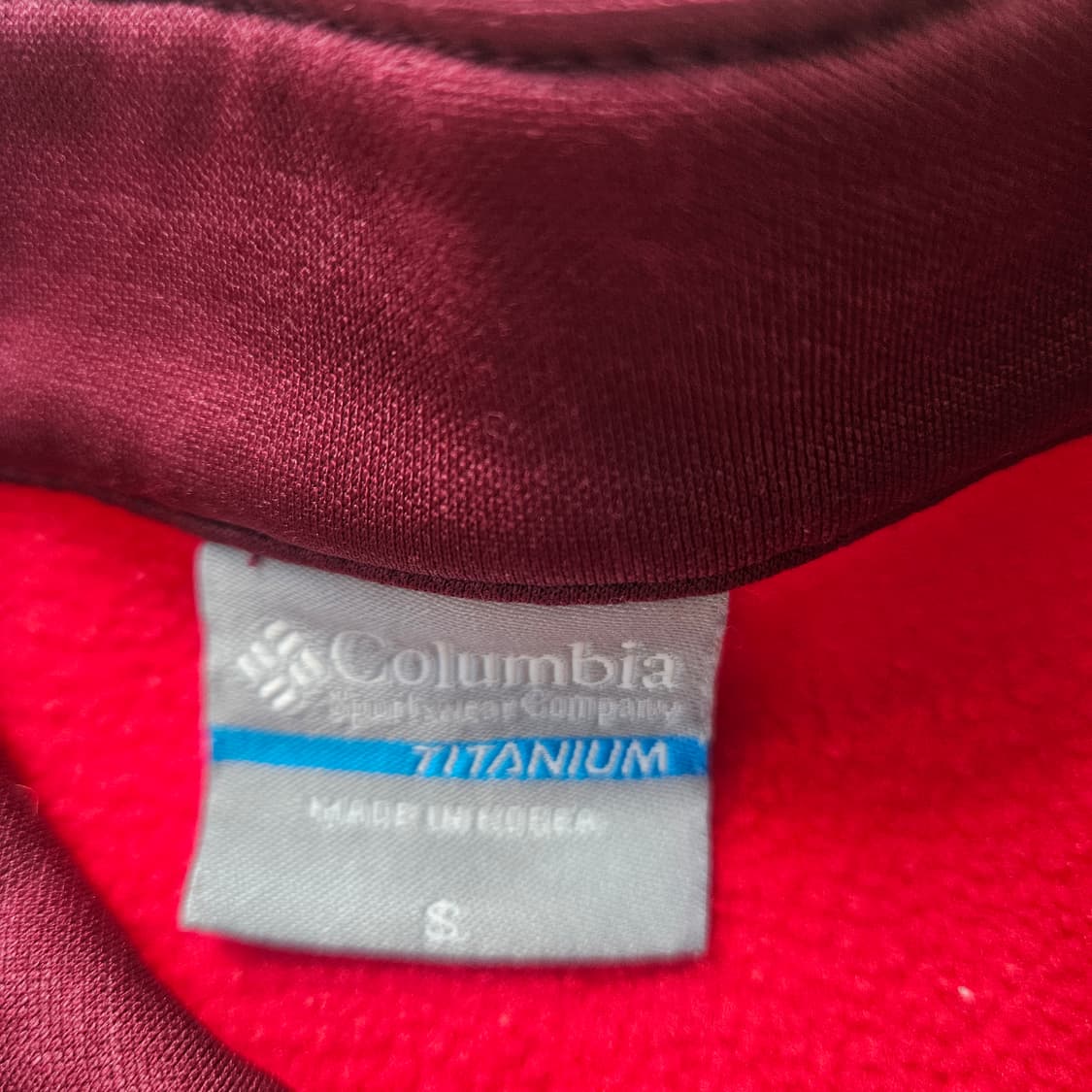 S 컬럼비아 기능성 반집업 등산 긴팔티 0326Y 상품이미지3