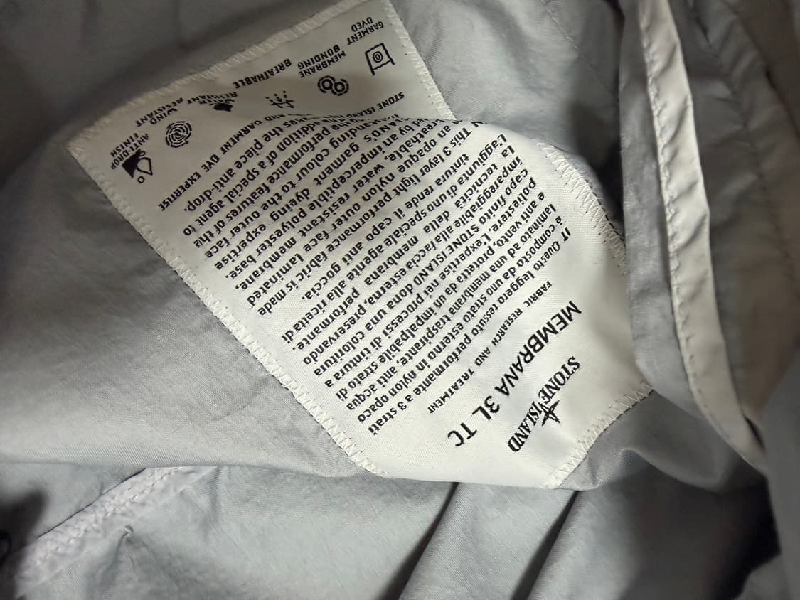 백화점판 스톤아일랜드 멤브라나TC 바람막이 L 상품이미지5