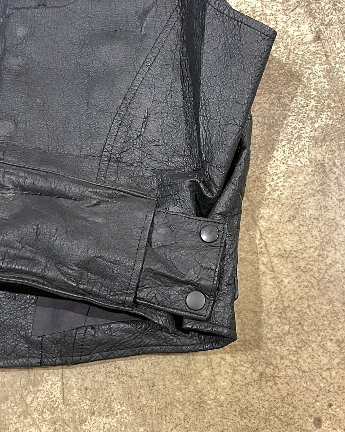 Yohji Yamamoto 옴므 카피바라 레더 베스트 (B5167) 상품이미지7