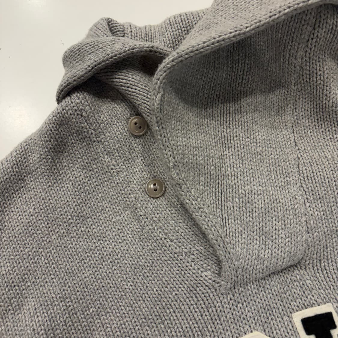 [M] 폴로 랄프로렌 POLO 로고 니트 스웨터 회색 D974 상품이미지5