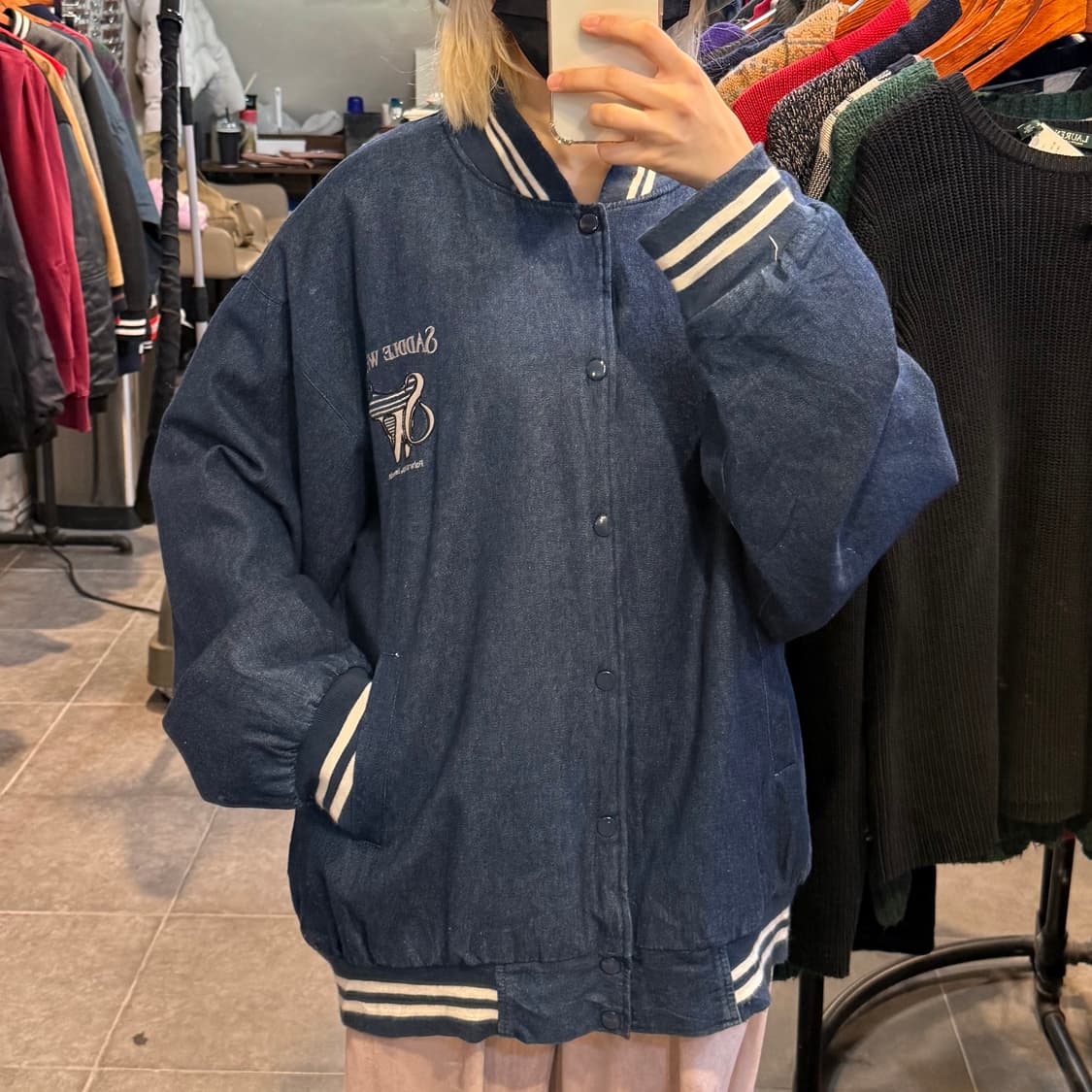 [NO.9] VTG 데님 바시티 자켓 상품이미지1