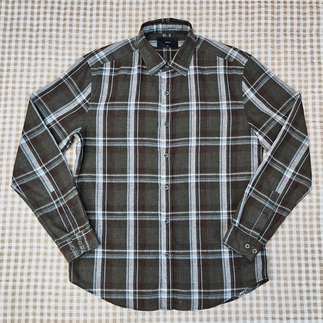 앤드지 린넨 긴소매 셔츠 남자100 상품이미지2